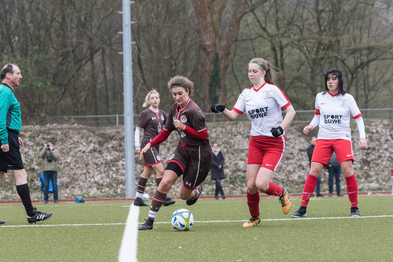 Bild 215 - B-Juniorinnen Walddoerfer - St.Pauli : Ergebnis: 4:1